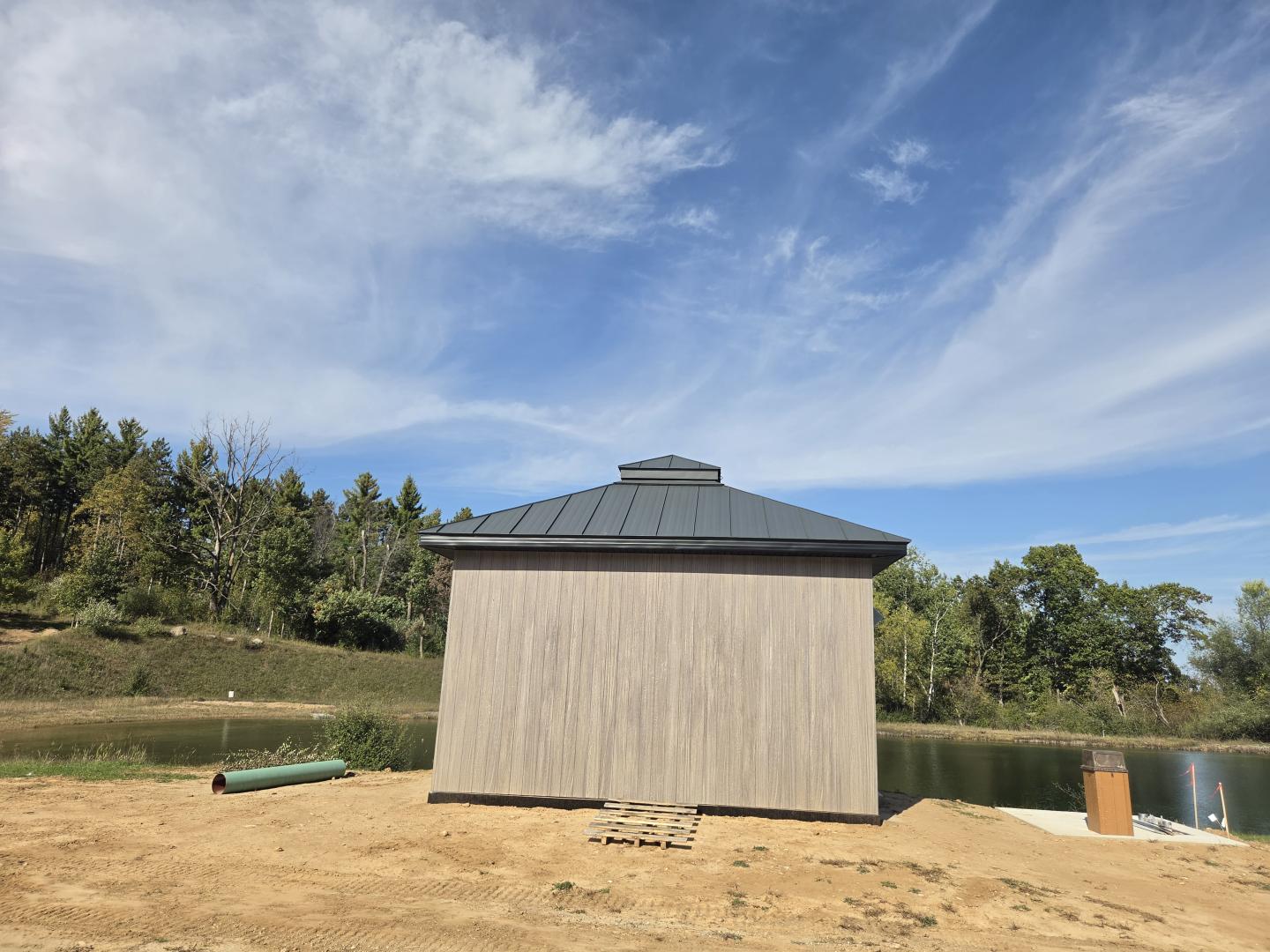 side of pump house